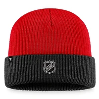 Men's Fanatics  Red/Black Ottawa Senators Heritage Vintage Cuffed Knit Hat