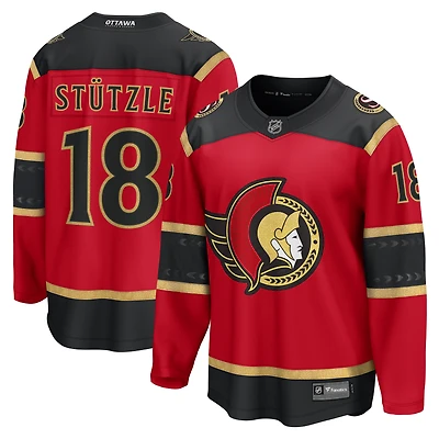 Maillot rouge alternatif des Sénateurs d'Ottawa de Tim Stutzle pour hommes Fanatics