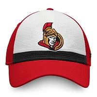 Men's Fanatics White/Red Ottawa Senators Breakaway Current Jersey Flex Hat