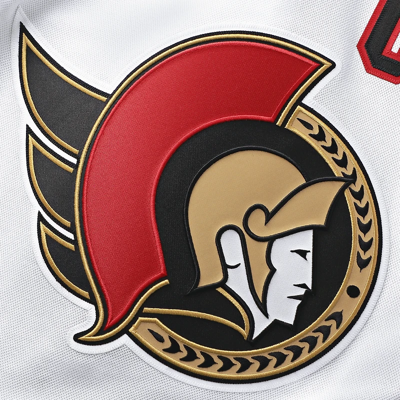 Men's Fanatics White Ottawa Senators Away Premium Custom Jersey