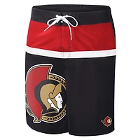 Men's G-III Sports by Carl Banks Black Ottawa Senators Sea Wind - Swim Trunks