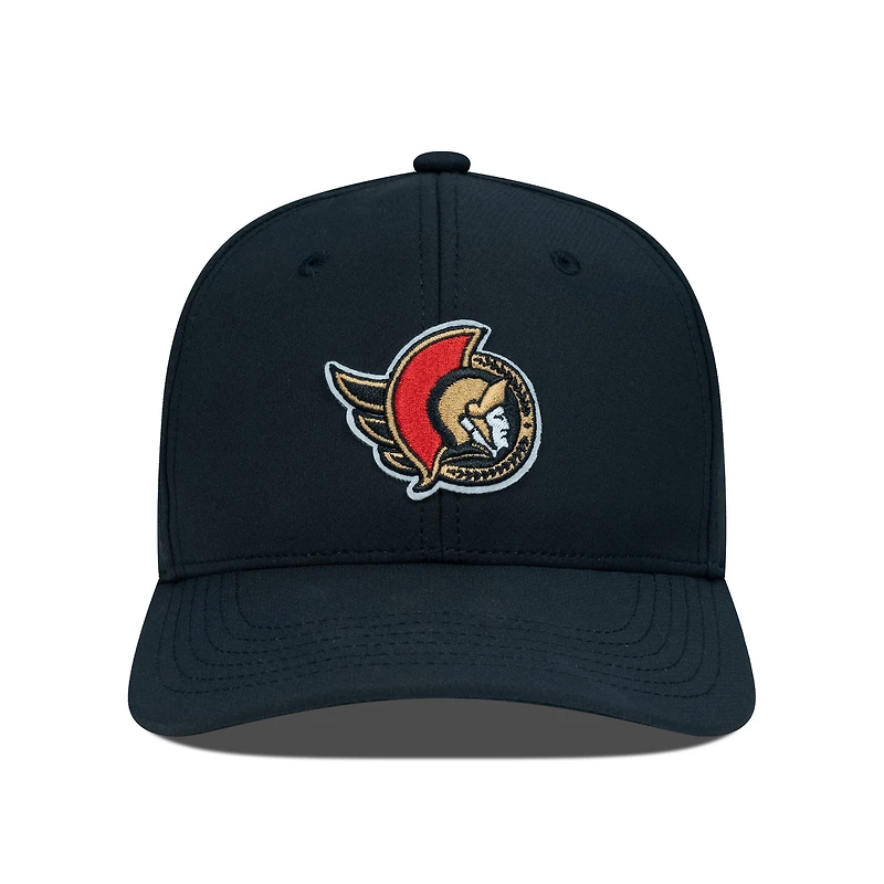 Casquette Rise Flex noire pour homme des Sénateurs d'Ottawa Levelwear