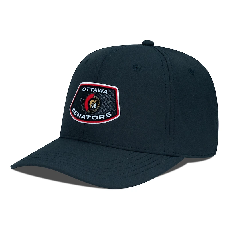 Casquette Rise Skylight Flex noire pour homme des Sénateurs d'Ottawa Levelwear