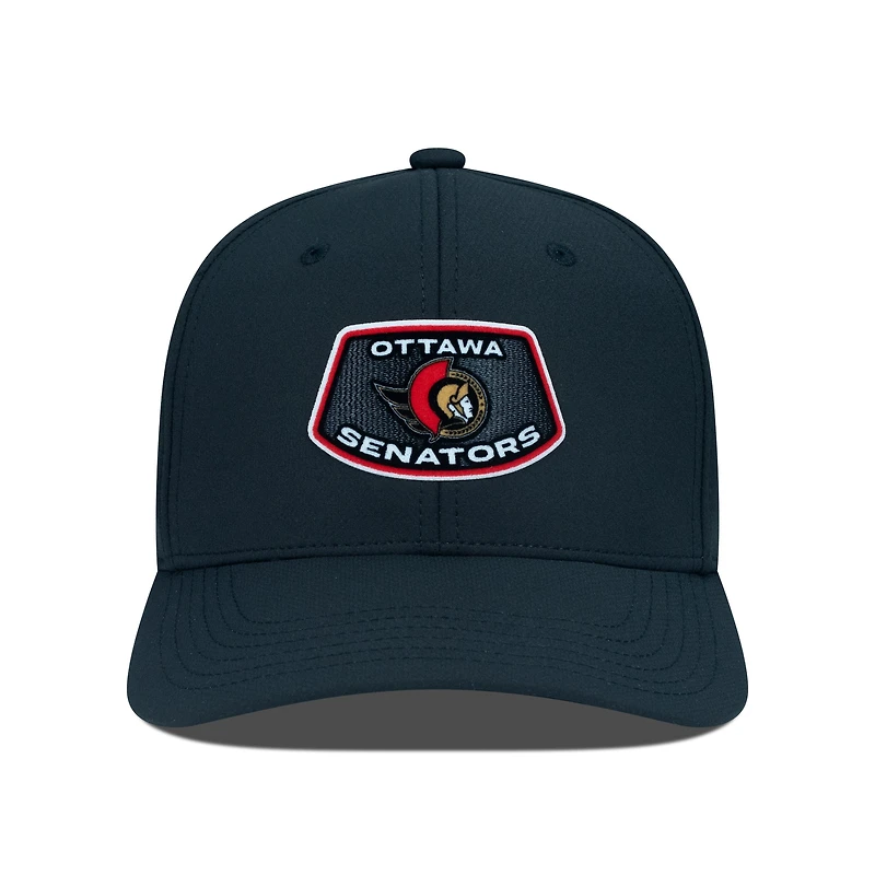 Casquette Rise Skylight Flex noire pour homme des Sénateurs d'Ottawa Levelwear