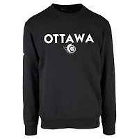 Men's Levelwear  Black Ottawa Senators Zane City Capsule Pullover Sweatshirt