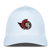 Casquette Zeta Insignia Core Flex blanche pour homme des Sénateurs d'Ottawa Levelwear