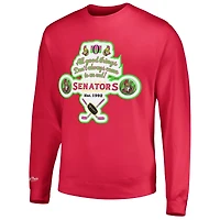 Chandail à enfiler rose pour homme Mitchell & Ness Ottawa Senators Watermelon Sugar High