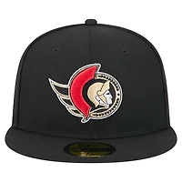 Casquette ajustée Core 59FIFTY des Sénateurs d'Ottawa de New Era pour homme, noire