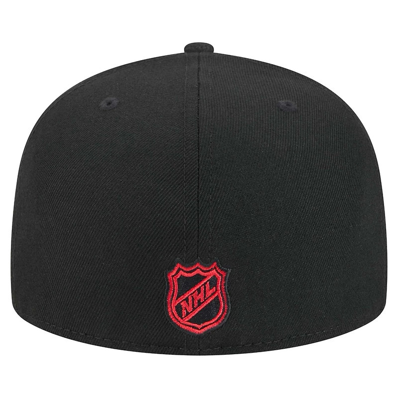 Men's New Era  Black Ottawa Senators Core 59FIFTY Fitted Hat