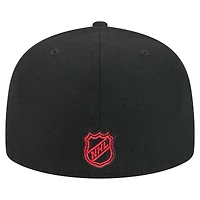 Men's New Era  Black Ottawa Senators Core 59FIFTY Fitted Hat
