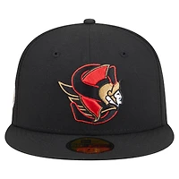 Casquette ajustée Deceptor 59FIFTY noire New Era pour homme des Sénateurs d'Ottawa