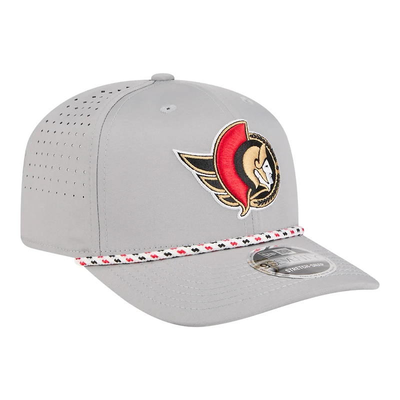 Men's New Era Gray Ottawa Senators Sport 9SEVENTY Adjustable Hat