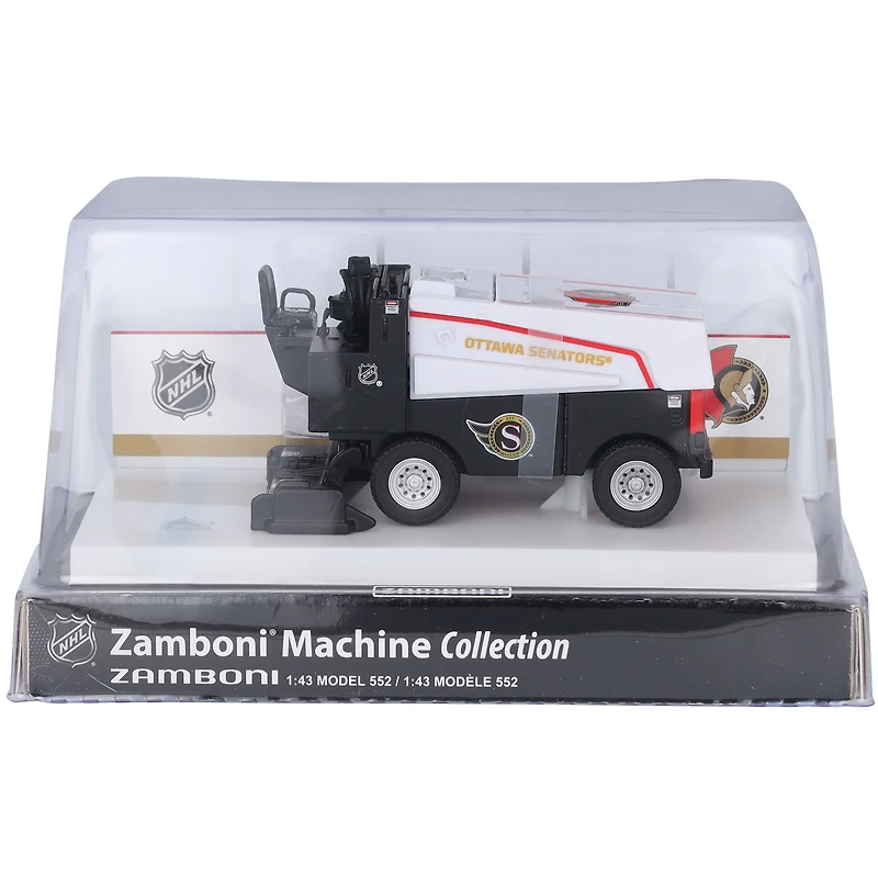 Zamboni moulée sous pression à l'échelle 1:43 des Sénateurs d'Ottawa