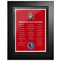 Ottawa Senators - 12'' x 16'' Hockey Hall of Fame Honoured Members Framed Picture