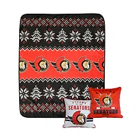 Ottawa Senators 3-Pack Throw Blanket & Pillows Set