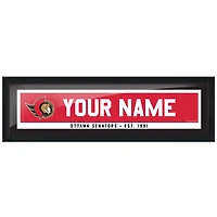Ottawa Senators 6'' x 22'' Personalized Name Bar Frame