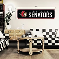 Ottawa Senators 90'' x 23'' Repositionable Wall - Decal