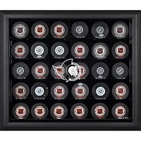 Vitrine à 30 rondelles encadrée noire des Sénateurs d'Ottawa (2020-présent)