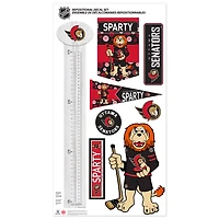 Sénateurs d'Ottawa - Ensemble d'autocollants repositionnables de mascotte