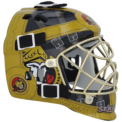 Masque de gardien de but miniature réplique du modèle rétro Franklin Sports, non signé, des Sénateurs d'Ottawa