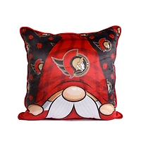 Coussin gnome rouge des Sénateurs d'Ottawa 18 po x 18 po