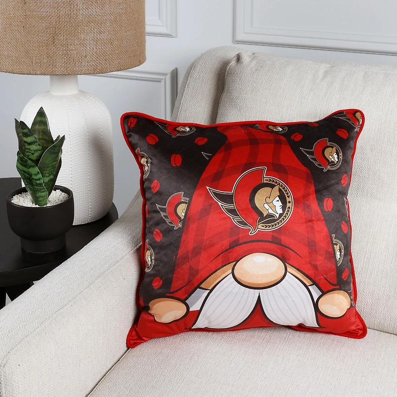 Red Ottawa Senators 18" x 18" Gnome Pillow