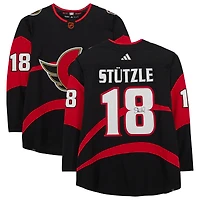Maillot authentique adidas rétro inversé autographié de Tim Stützle, Sénateurs d'Ottawa, saison 2022-2023