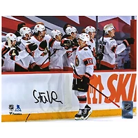 Tim Stutzle Ottawa Senators Autographed 8" x 10" Hat Trick Celebration Photograph