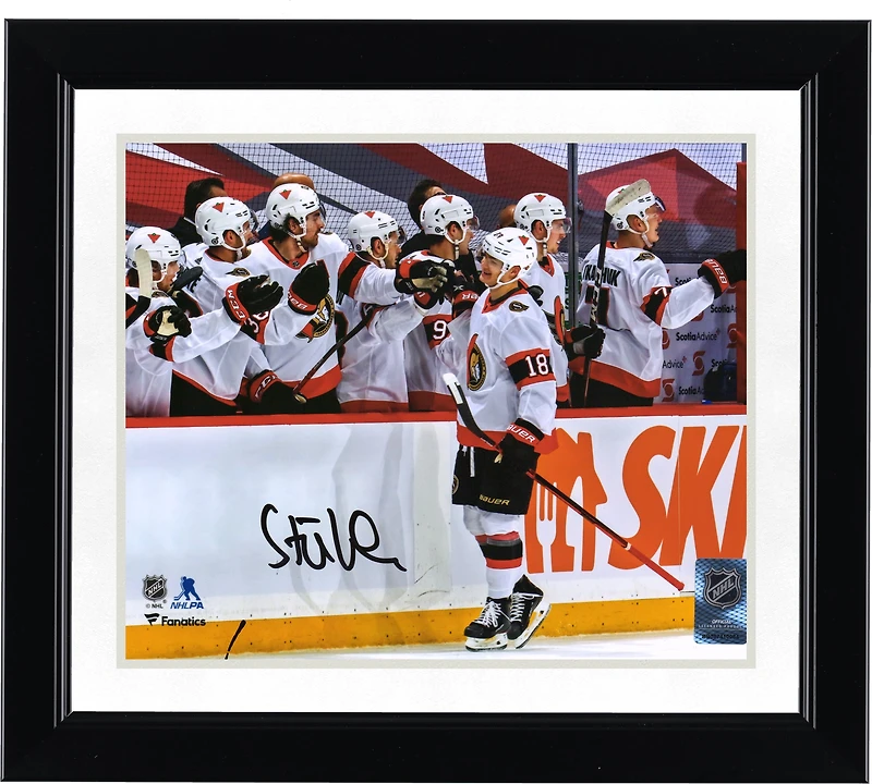 Tim Stutzle Ottawa Senators Autographed 8" x 10" Hat Trick Celebration Photograph