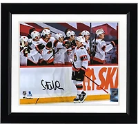 Tim Stutzle Ottawa Senators Autographed 8" x 10" Hat Trick Celebration Photograph
