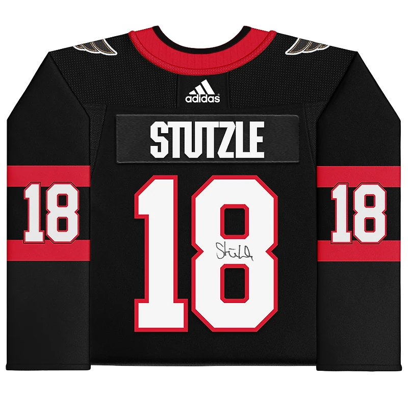 Tim Stutzle Ottawa Senators Autographed Black Adidas Authentic Jersey
