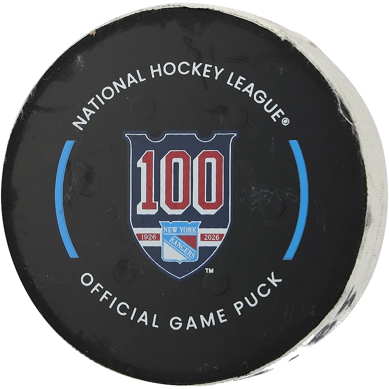 Tim Stutzle Ottawa Senators Game-Used Goal Puck vs. New York Rangers on January 14, 2026