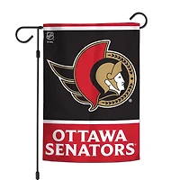 Drapeau de jardin double face WinCraft des Sénateurs d'Ottawa, 30,5 cm x 45,7 cm