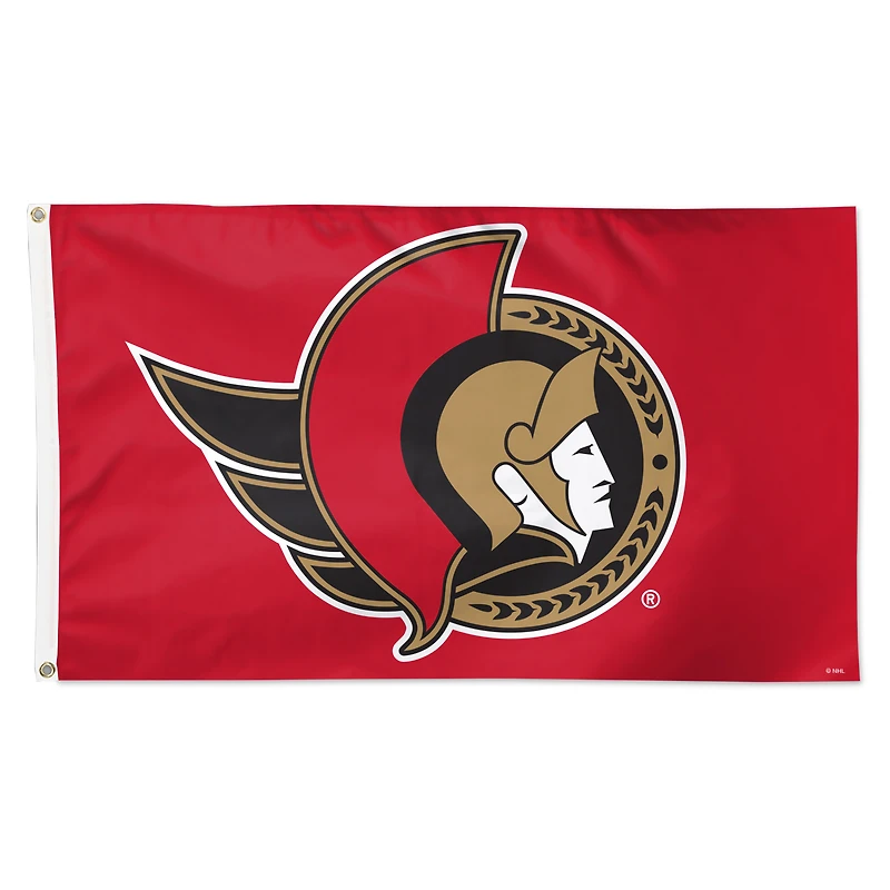 WinCraft Ottawa Senators 3' x 5' Drapeau simple face avec logo principal