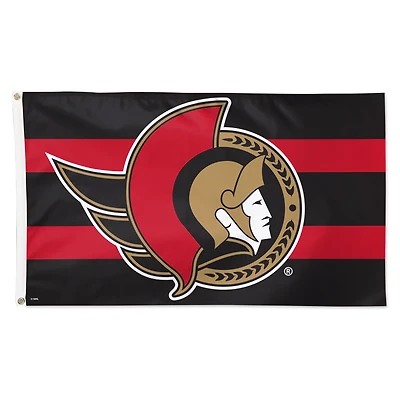 WinCraft Ottawa Senators 3' x 5' Vertical Stripe Deluxe Single-Sided Flag