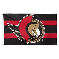 WinCraft Ottawa Senators 3' x 5' Vertical Stripe Deluxe Single-Sided Flag