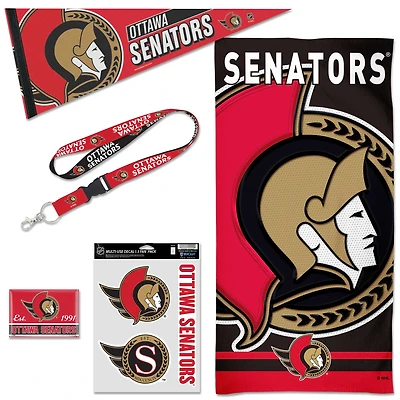 Pack d'accessoires pour supporters de la maison des Sénateurs d'Ottawa WinCraft