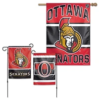 Ensemble de drapeaux de la Chambre et de jardin WinCraft des Sénateurs d'Ottawa