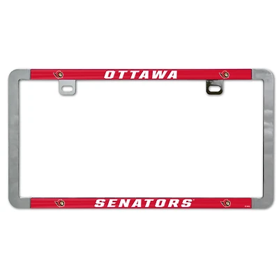 Cadre de plaque d'immatriculation à bord mince WinCraft Ottawa Senators