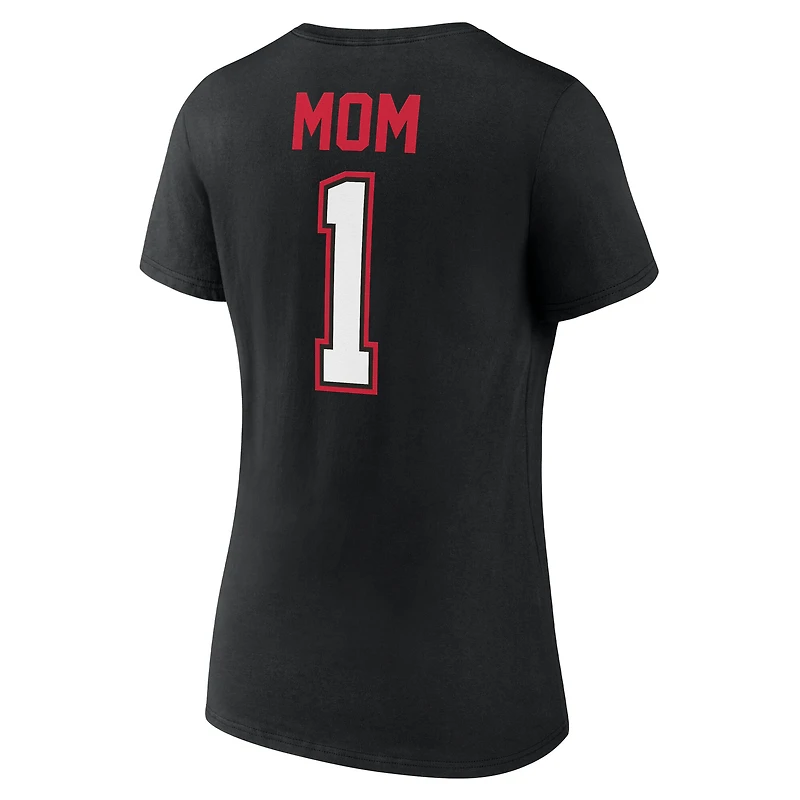Women's Black Ottawa Senators Mother's Day V-Neck T-Shirt