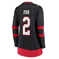 Fanatics pour femmes Artem Zub, joueur échappé à domicile des Sénateurs d'Ottawa, noir - Maillot