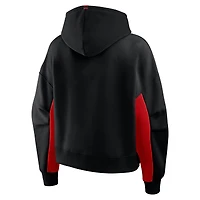 Women's Fanatics Black Ottawa Senators Back Check Boxy Hoodie