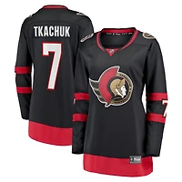 Women's Fanatics Brady Tkachuk Black Ottawa Senators Home Breakaway Jersey