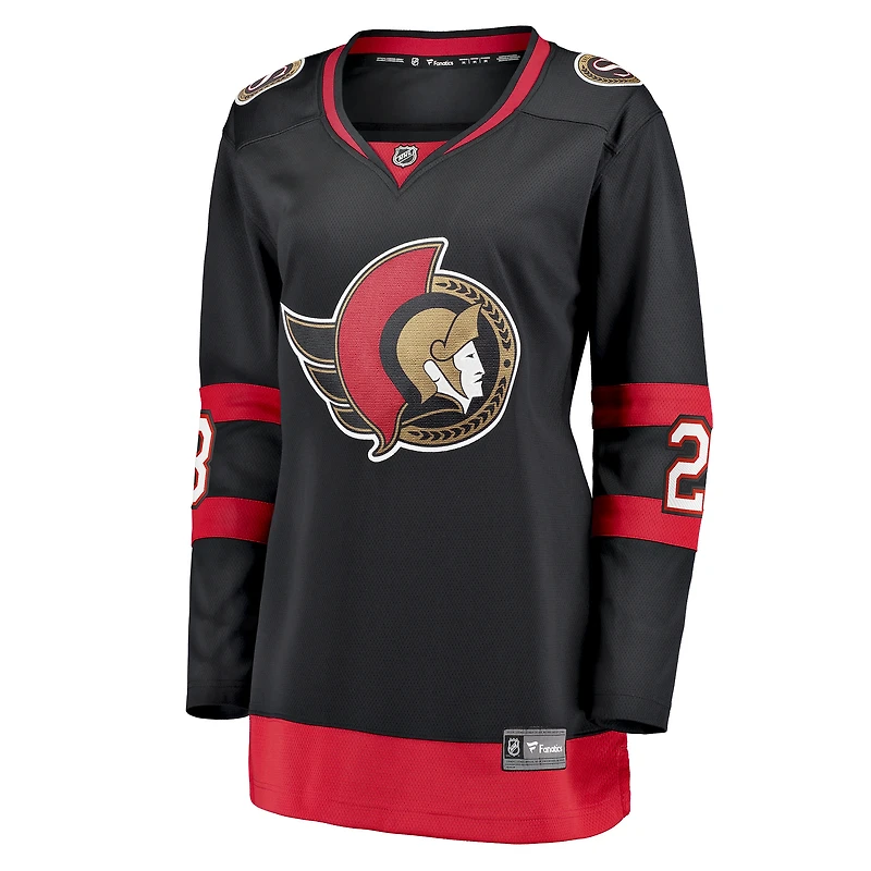 Fanatiques féminins Claude Giroux Noir Ottawa Senators Home Breakaway - Maillot de joueur