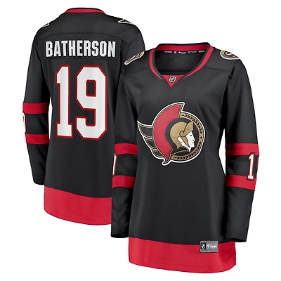 Maillot domicile noir Drake Batherson des Sénateurs d'Ottawa (joueur de la victoire) - Fanatics pour femmes