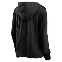 Sweat à capuche True Classic pour femme Fanatics Heather Black des Sénateurs d'Ottawa