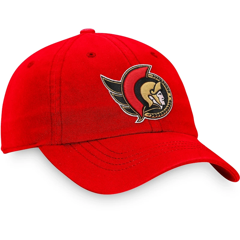 Logo principal principal des Sénateurs d'Ottawa Fanatics rouges pour femmes - Casquette réglable