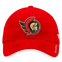 Casquette réglable avec logo principal des Sénateurs d'Ottawa Fanatics pour femmes, rouge