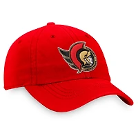 Casquette réglable avec logo principal des Sénateurs d'Ottawa Fanatics pour femmes, rouge