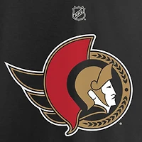 Women's Fanatics Thomas Chabot Black Ottawa Senators - Authentic Stack Name & Number V-Neck T-Shirt